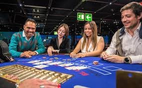 orientalplay app showing live blackjack table and deposit options via DANA and OVO