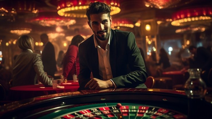 Live roulette table with HD multi-camera feed